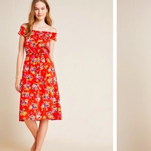 *Host Pick* Anthropologie Colloquial Off-The-Shoulder Dress 10